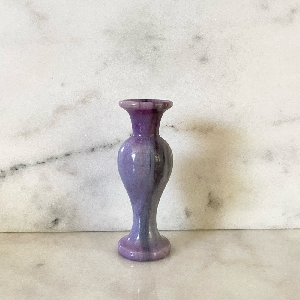 Purple Stone Mini Vase